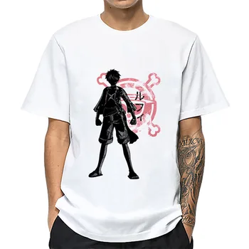 

2019 Summer New Anime One Piece Monkey D Luffy Roronoa Zoro Sanji T-Shirt Men Fashion Printed T shirt Short Sleeve Tee Shirts