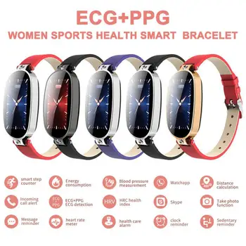 

Smart Bracelet for Women with ECG Detection Heart Rate Monitoring Girls Smart Watch Sport Steps Calories Distance Calculation