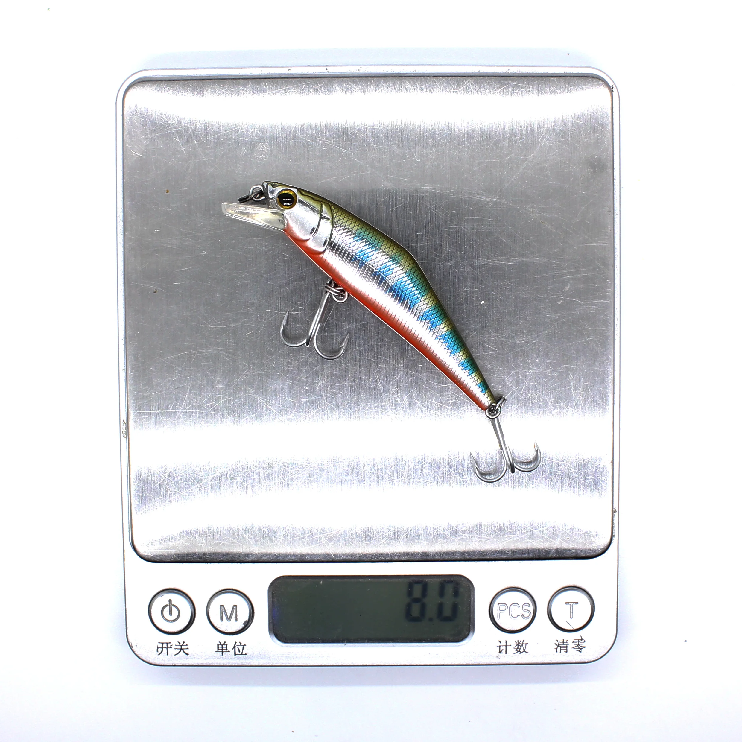AOCLU-Harter sinkender Minnow-Köder für das Allklassen-Angeln, harter Köder, flacher flacher Körper, leicht gegossen, Inshore, Marlin fisch, 63mm, 8,0g – Detail 4