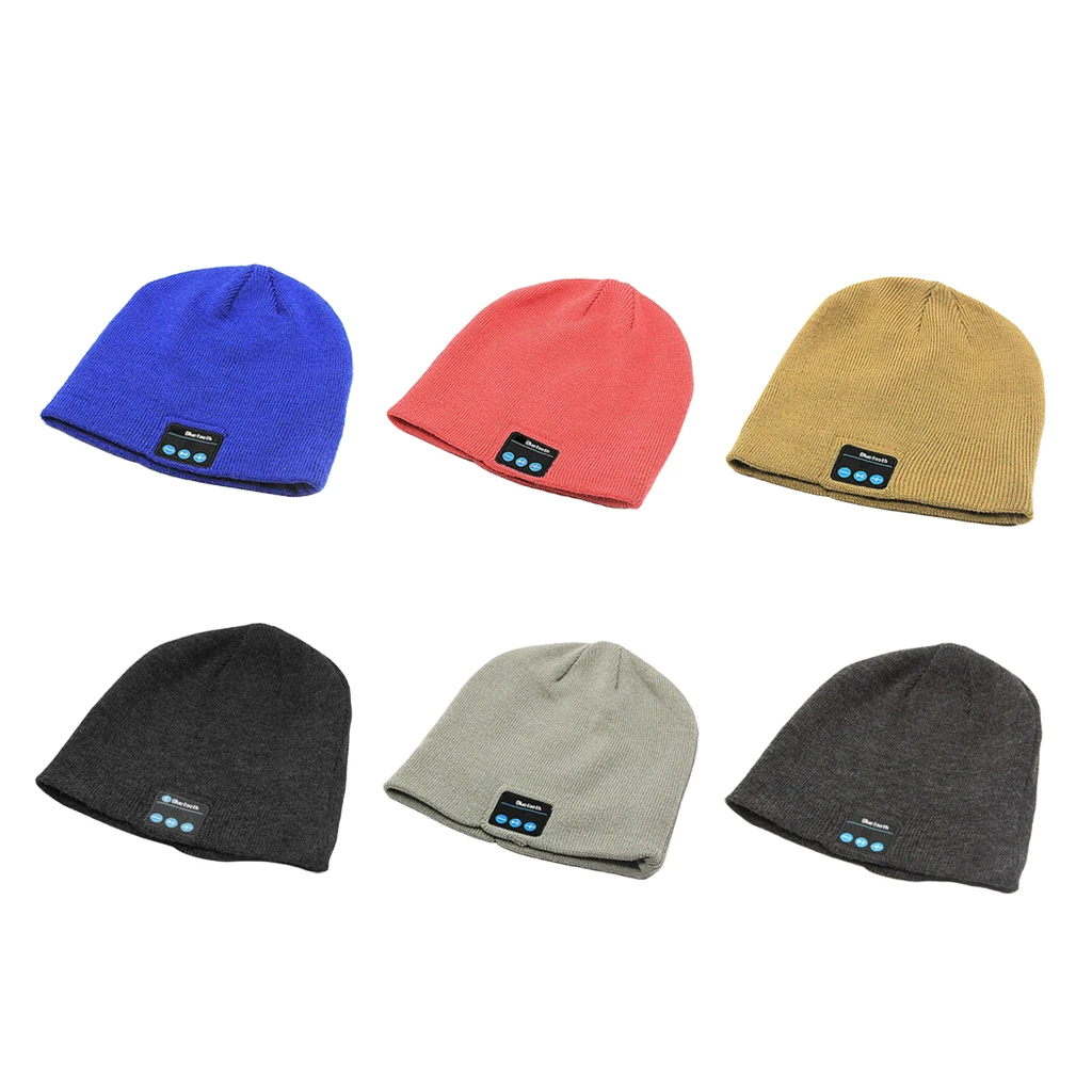 

Bluetooth Beanie Hat for Women Winter Warm Stretch Cap Men's Knit Cap Bluetooth Music Hat Unisex