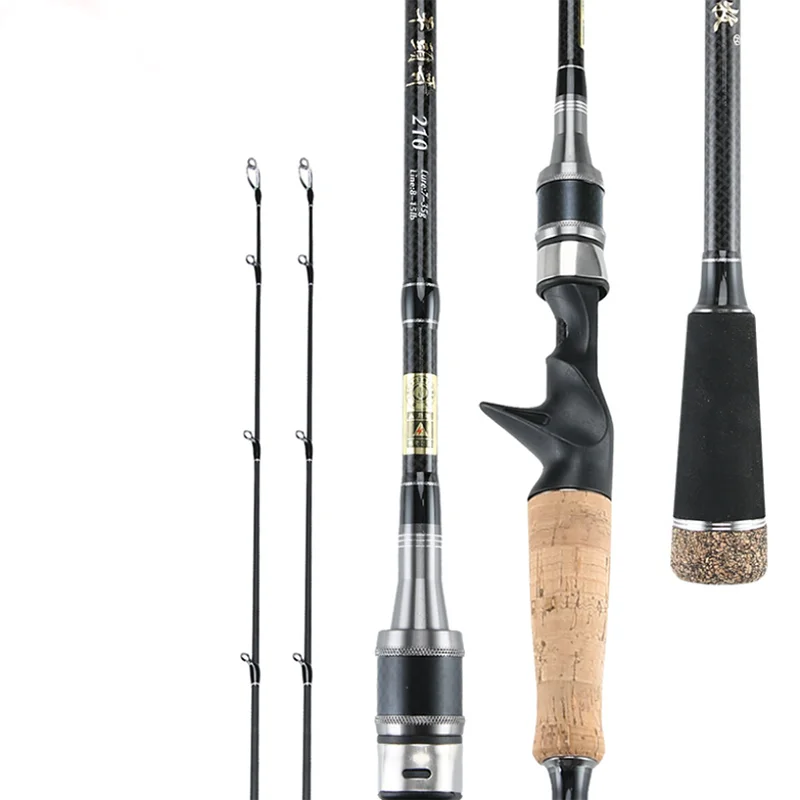 

Carbon Spinning Rod Casting Telescopic Ultralight Fishing Rod 2.1m lure Hard Telescopic Flexible Tail Sea Fishing Tackle