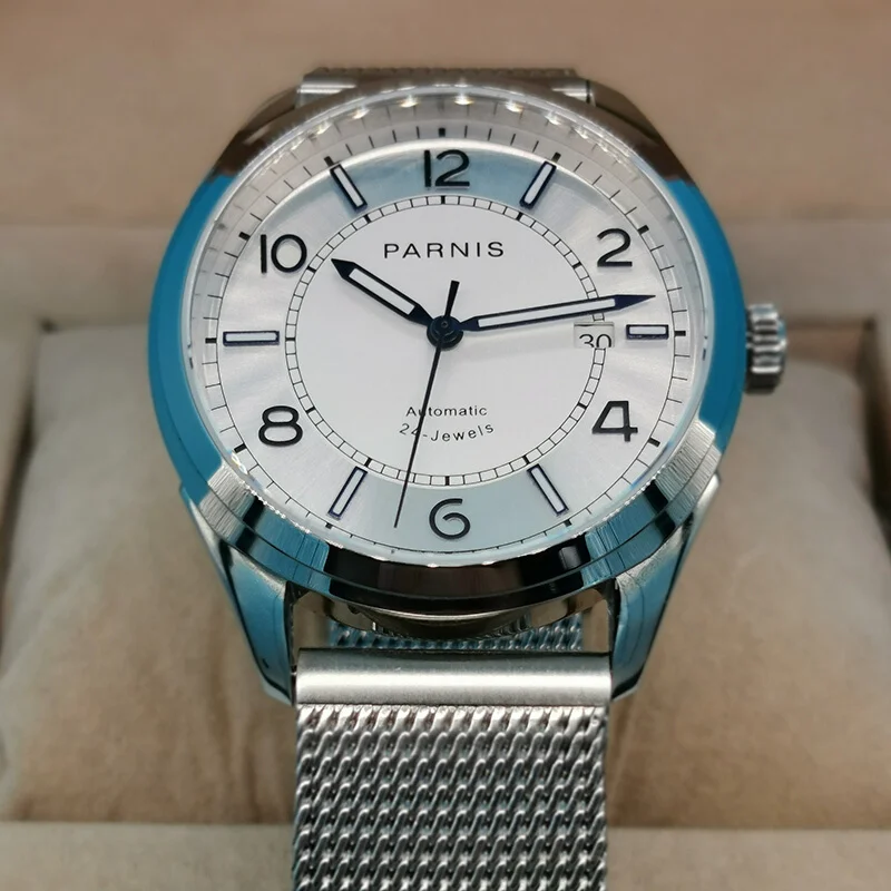  PARNIS mens watches top brand luxury automatic watch mechanical wristwatch dress relogio masculino 
