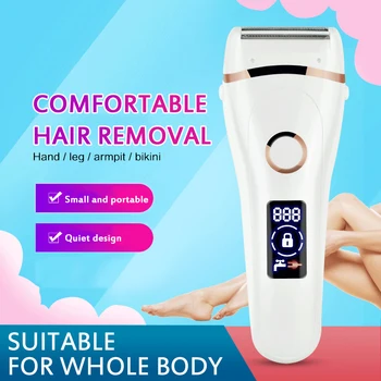 

USB waterproof liquid crystal electric hand armpit legs full body epilation charging hair removal device depilador a laser vedio