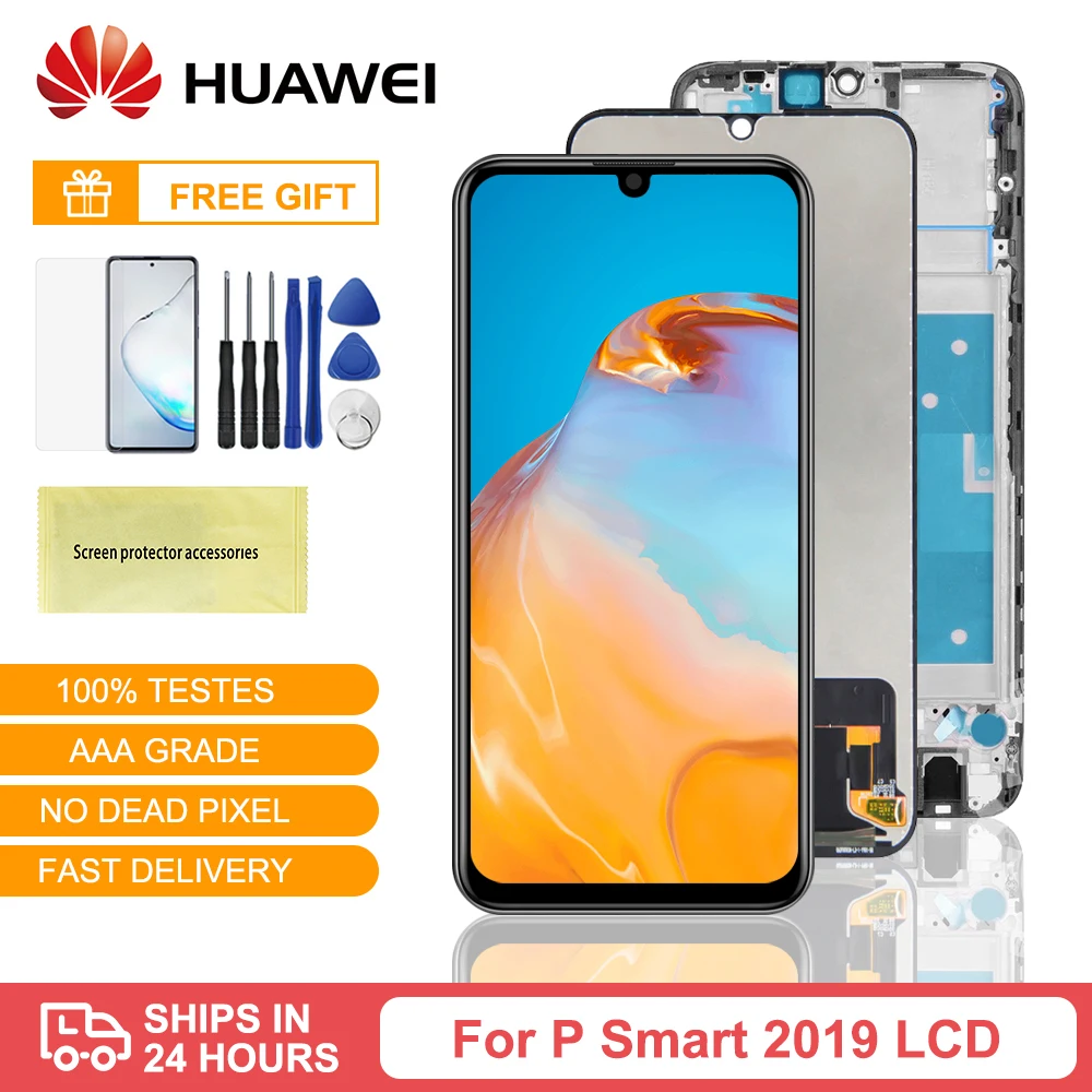 Для Huawei P Smart 2019 дисплей сенсорный экран дигитайзер в сборе запасные части для