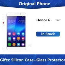 Международная прошивка Honor 6 4G LTE мобильный телефон Восьмиядерный Android 4,4 OS 5 дюймов FHD 1920X1080 3 Гб/32 ГБ rom 13,0 МП NFC