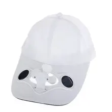 Blanc шляпа от солнца Casquette Chapeau de sport с вентилятор на солнечной батарее колпачки для Гольф бейсбольная куртка