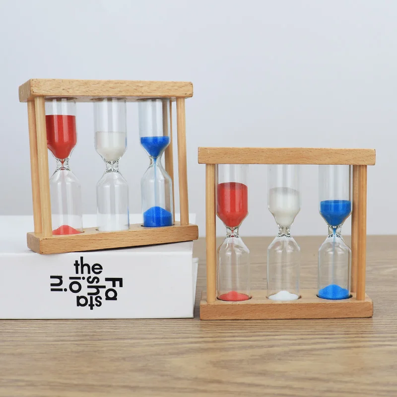1/3/5 минут деревянные песочные часы маленький таймер для домашнего стола
