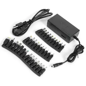 

12-24V 96W Adjustable Power Charging Adapter 34 Supply Charger Plugs Universal Multifunctional Notebook Almighty 5.5X2.1mm
