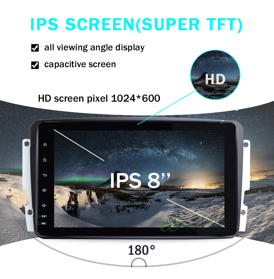 Android 9 DSP ips Автомагнитола для Mercedes Benz C класс, CLK W209 W203 W463 W208 Vaneo Viano Vito ML W163 W639 W638 W168 gps без DVD