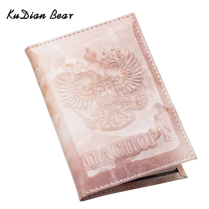 Чехол для паспорта KUDIAN BEAR BIH100 PM49 чехол из искусственной кожи с мраморным узором