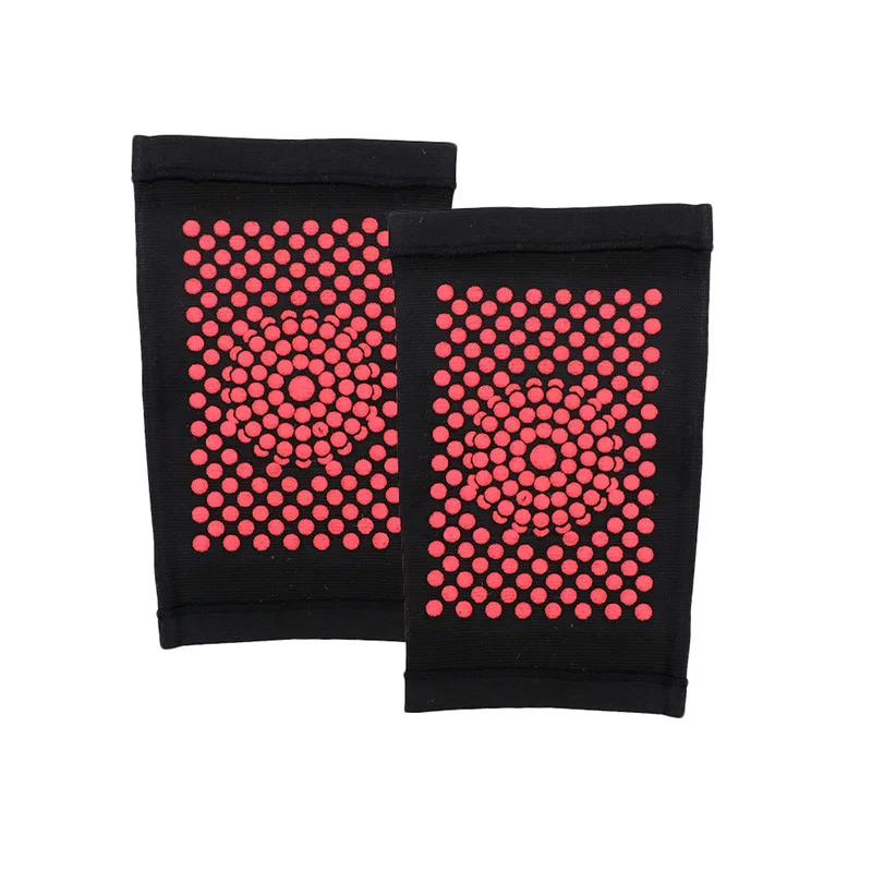 Short Black 1 пара Самонагревающиеся наколенники для защиты магнитотерапии наколенники для облегчения боли при артрите Поддержка коленной чашечки наколенники накладки на рукава - Цвет: Short Black