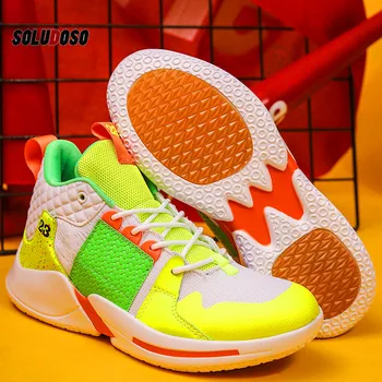 

High-top basketball shoes parent-child couple shoes men's breathable sports shoes men's casual shoes outdoor sports shoes XL