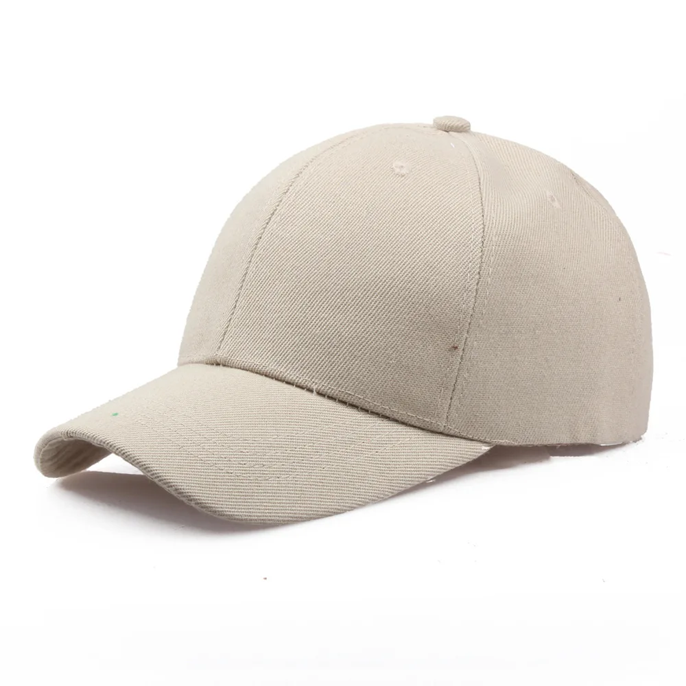 1Pcs Fashion Cap Women Men Summer Spring Cotton  Solid Adult  Snapback Couples Hat