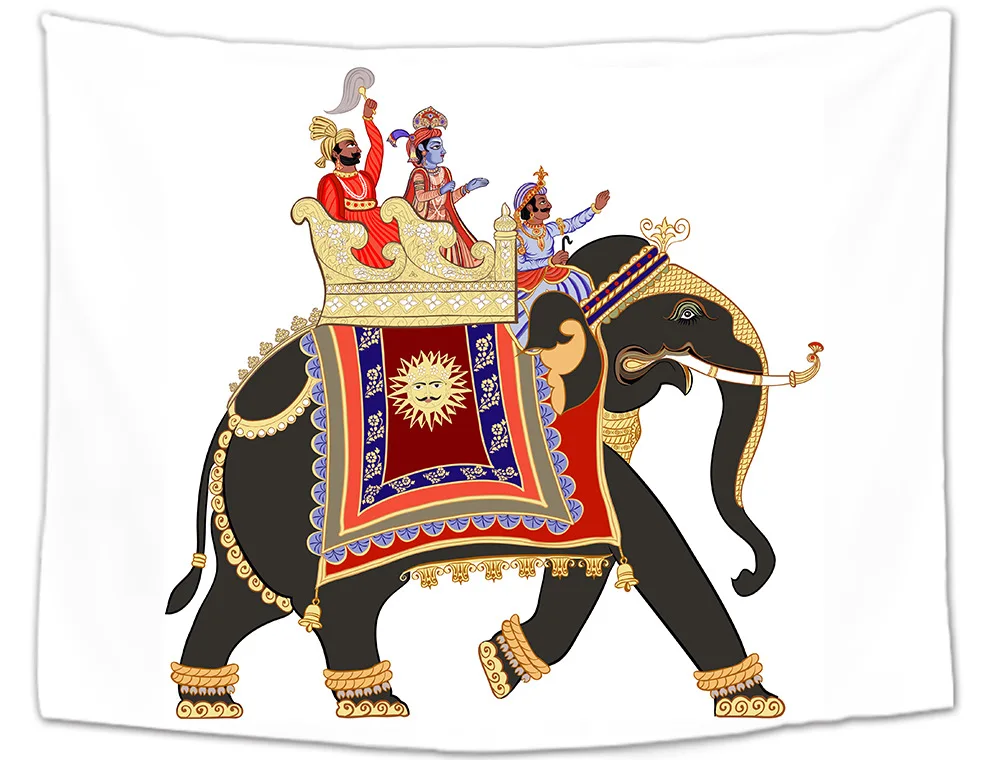 Красное вино Large 200x150cm Mandala Indian Tai Chi Hippie Bohemian Elephant Decorative Wall Carpet Yoga Mat Home Bedroom Art Carpet - Цвет: Красное вино