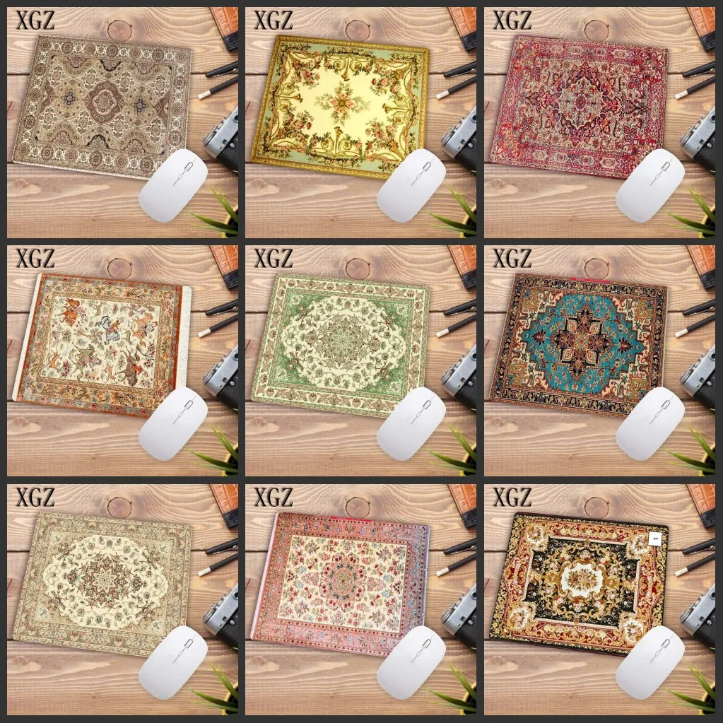 

XGZ Big Promotion Fashion Cheapest Persian Carpet Rubber Non-slip Laptop Gaming Keyboard Mouse Pad for CS GO Dota LOL 22X18CM