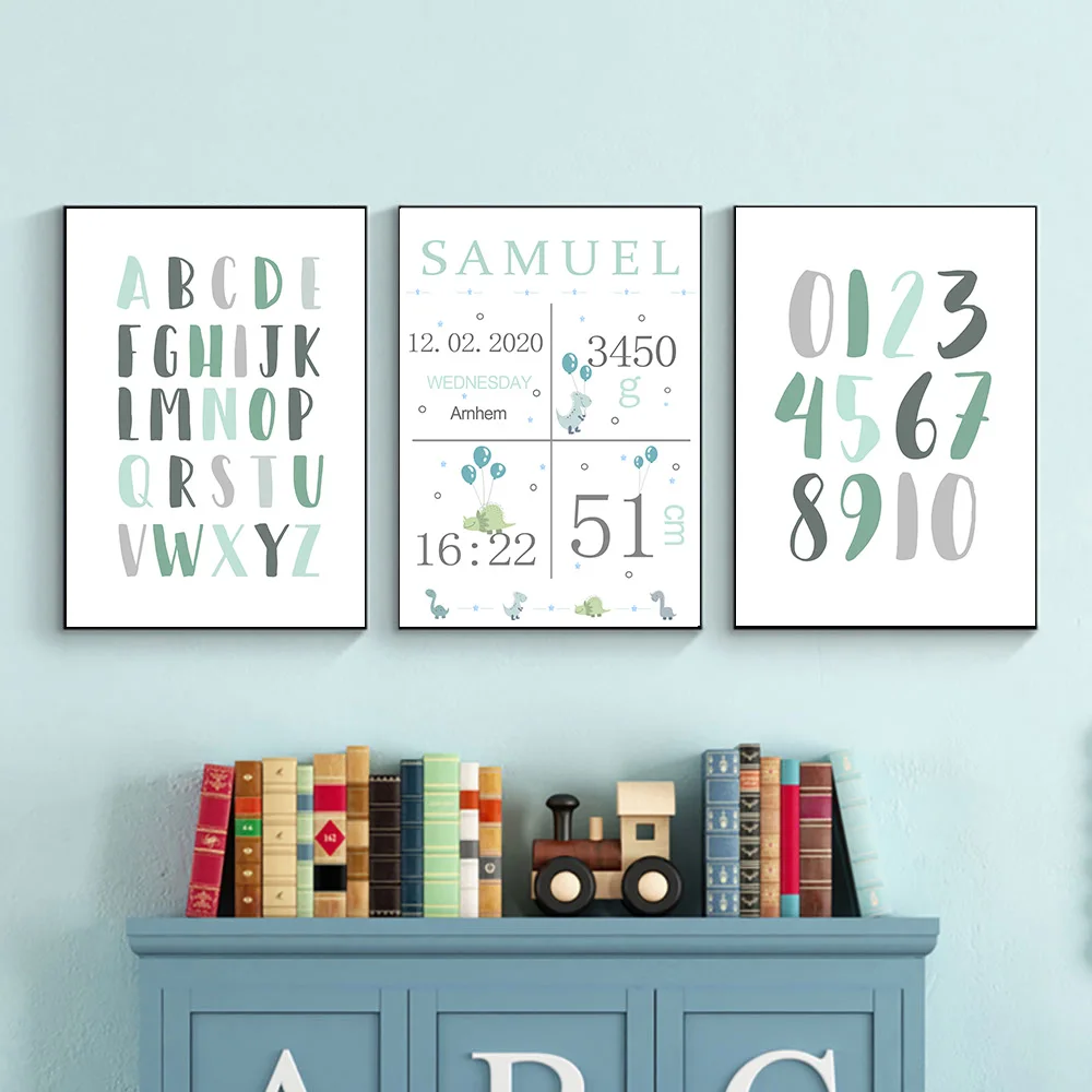 Boy-Custom-Name-Birth-Print-ABC-Alphabet-Wall-Art-Canvas-Painting-Number-Enlightenment-Poster-Picture-Nursery (1)