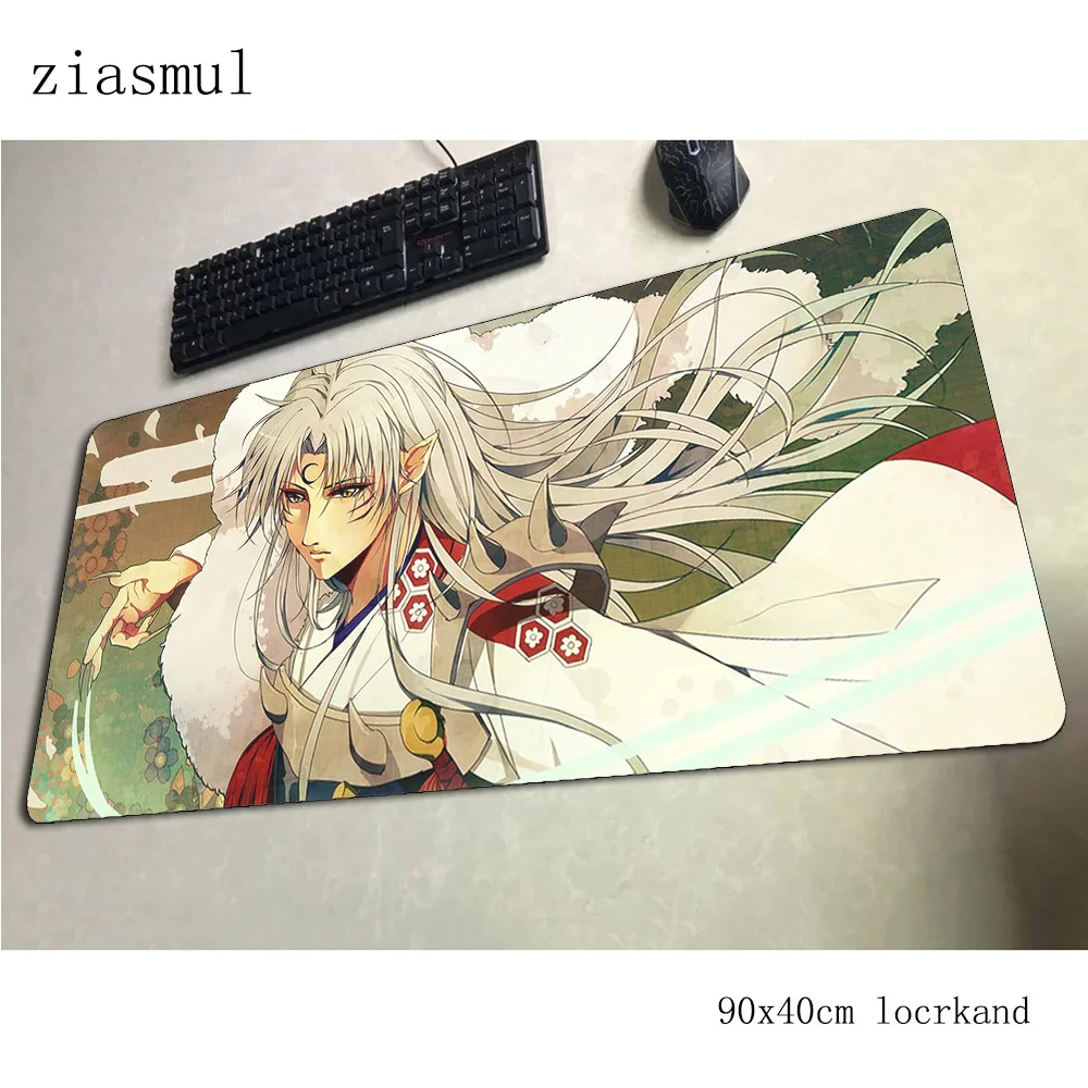 Inuyasha padmouse 900x400x3 мм игровой коврик для мыши крутой коврик для мыши геймерский компьютерный стол HD коврик с рисунком notbook mousemat pc