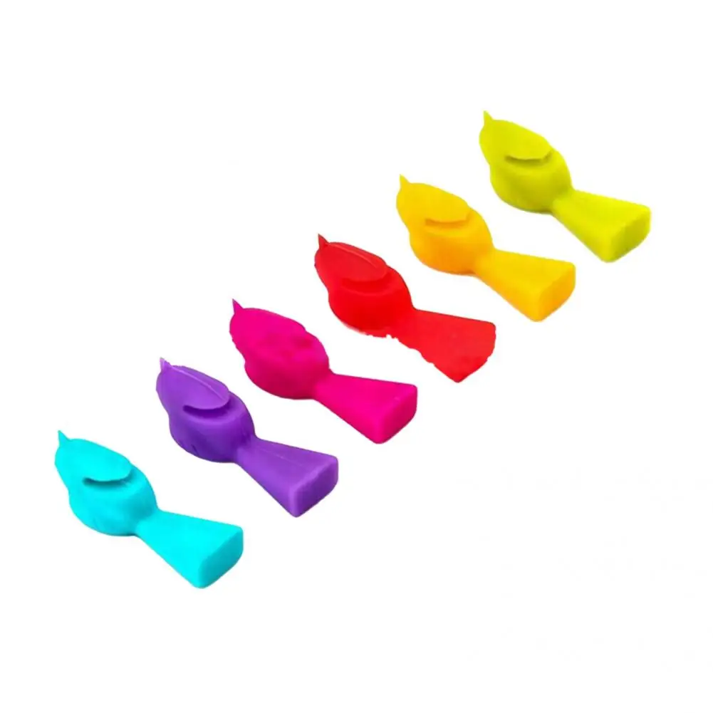 Wine Marker Silicone Wine Glass Sign Portable Anti-wear Unique Colorful Compact Glass Marker