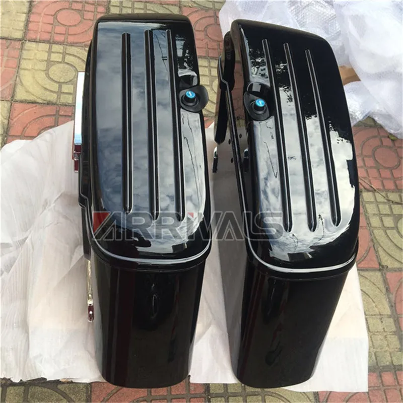 Мотоциклетная багажная коробка топ чехол жесткий седельная сумка для Harley Touring Модифицированная 1 пара