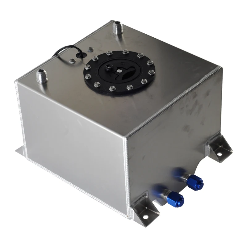 Universal 40L Aluminium Fuel Surge tank with Cap Fuel cell 40L with sensor foam inside