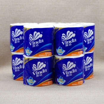 

10 Rolls 4Ply Toilet Paper Bathroom Tissue Bathroom White Soft Tissue Household Cleaning Supplies toilet tissue paper