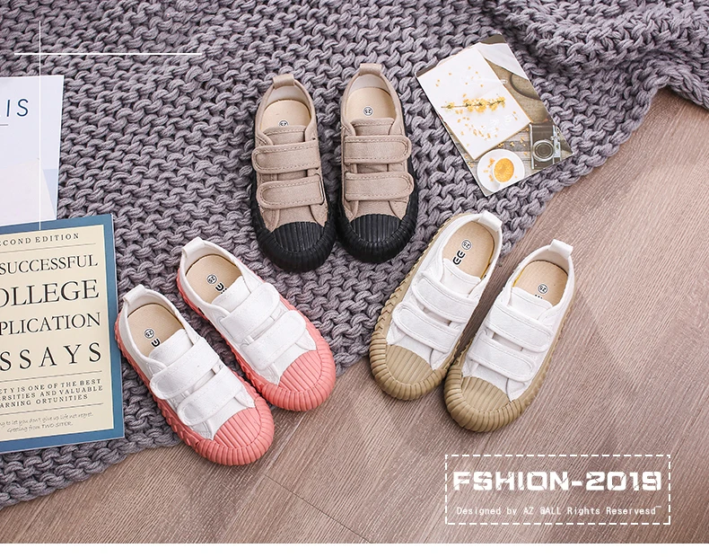 Kids Canvas Shoes Children Biscuit Shoes For Boys Girl Canvas Sneakers Casual Child Leisure Board Shoes Chaussures Enfant Garcon