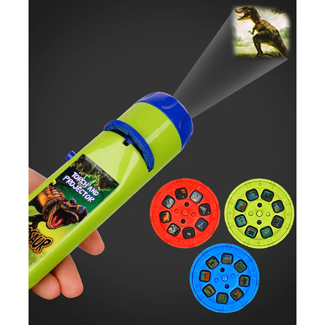 Projection Flashlight Children Projector Light Cute Cartoon Toy Night Photo Picture Light Bedtime Learning Fun Toys 2