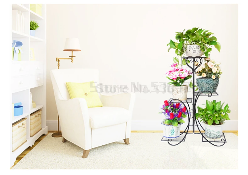 Rack Shelf Landing Type A Living Room Green Luo Flower Rack Balcony Chlorophytum Flower Several Household Flowerpot Shelves