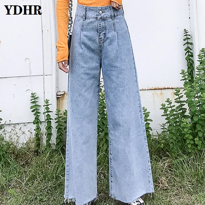 Breite Bein Jeans Damen - Low Rise Baggy Jeans Im Y2K Style Mit Stretch