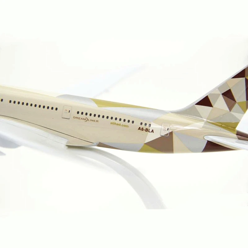 18 см Boeing B787 Etihad модель самолета из металлического сплава самолет модель игрушечный самолет детский подарок коллекционная