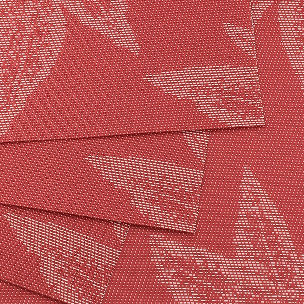 2/4/6Pcs Red Maple Leaves Placemat for Dining Table PVC Table Placemats Kitchen Accessories Slip Resistant Plate Bowl Cup Pad