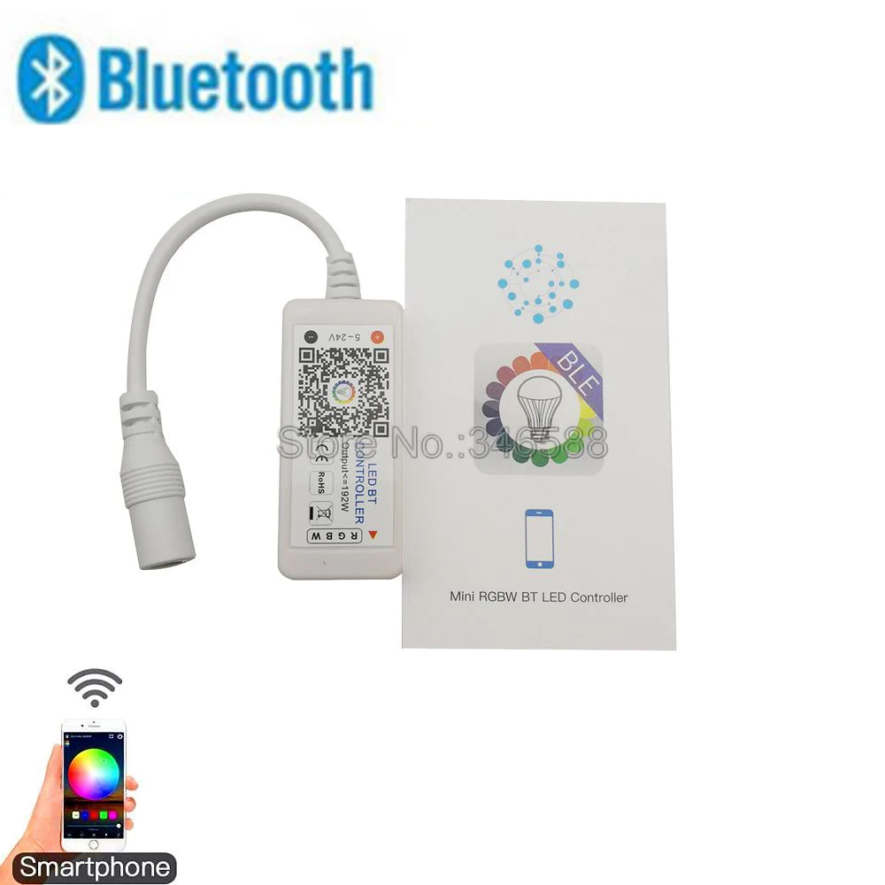 Миниатюрный светодиодный контроллер Magichome с Bluetooth RGBW 192 Вт Поддержка iOS и Android для