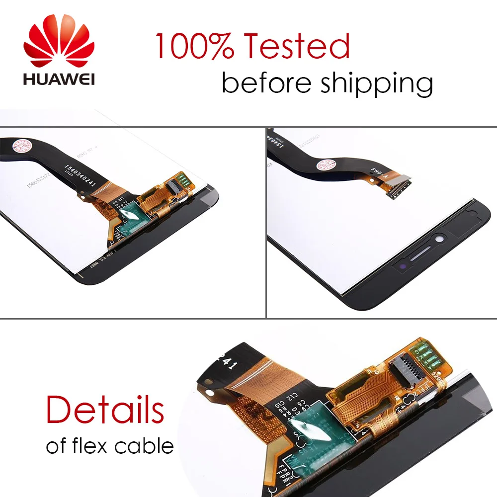 Протестированный ЖК-дисплей для HUAWEI P9 Lite ЖК-экран Запасные части для P8 lite PRA-LX1 дигитайзер сборка+ подарки