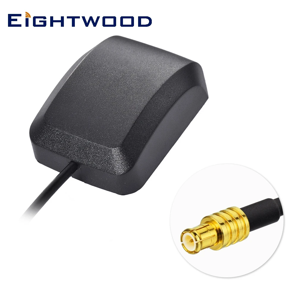 

Eightwood Waterproof Car GPS Antenna With MCX Plug Male Connector 1575.42 MHz 3M Active Aerial for TomTom Garmin Navman Clarion