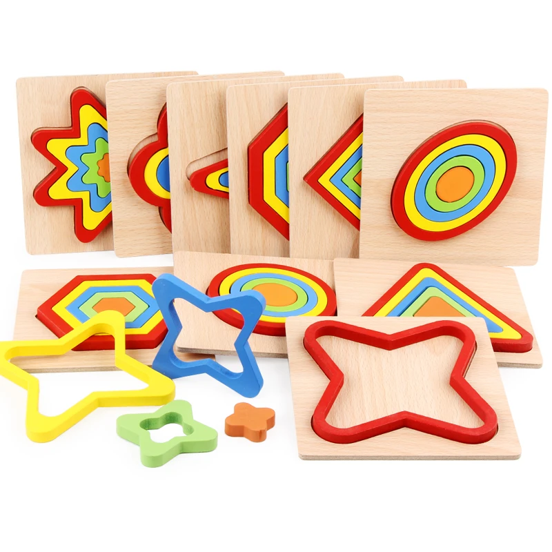 montessori wooden puzzles