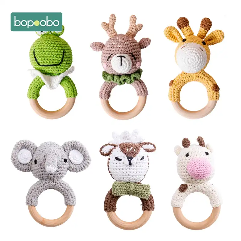 baby safe wooden rings