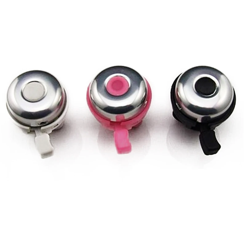 Hot Aluminum Alloy Loud Sound Bicycle Bell Handlebar Safety Metal Ring Environmental Cycling Mini Bell 3 Color Optional
