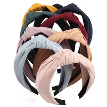 

Xugar Solid Soft Knotted Flamingo Headband Hairband For Women Lady Hair Hoop Hair Accessories Headwear резинки для волос бандана