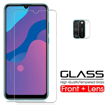 

2in1 9H hardness Tempered Glass lens glass for Huawei honor 9a 2020 Protective Glass For huawei Honor 9A 9 a A screen protector