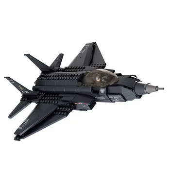 

Sluban F-35 Military Army Toy Gift Models & Building Toys lightning fighter stitching spell inserting blocks children's toys