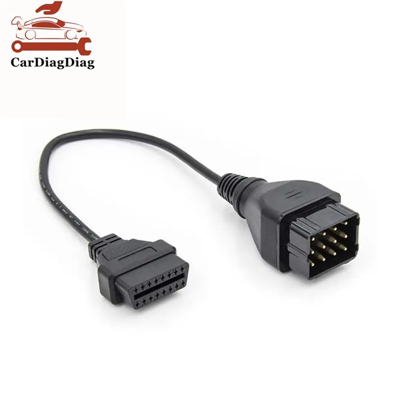 Connettore Diagnostico Automatico Obdii Obd 2 Adattatore Connettore Per Gaz Cavo Da 12 Pin A 16 Pin Per Adattatore Scanner Automatico Gaz 12 Pin