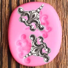 Scroll Leaves Cake Border Silicone Mold Relief Cupcake Topper Fondant Cake Decorating Tools Candy Clay Chocolate Gumpaste Moulds