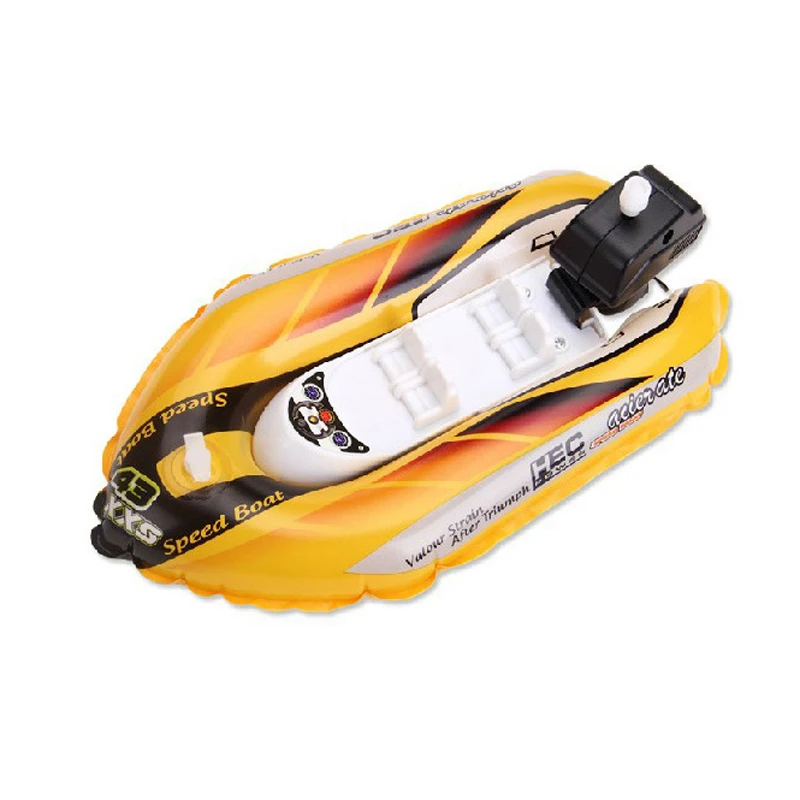 Цвет: желтый Baby Bath Toys Mini Clockwork kayak Ship Model Inflatable Diving Kids Water Toys Children Inflatable Bathroom Bathing Toys - Цвет: Цвет: желтый