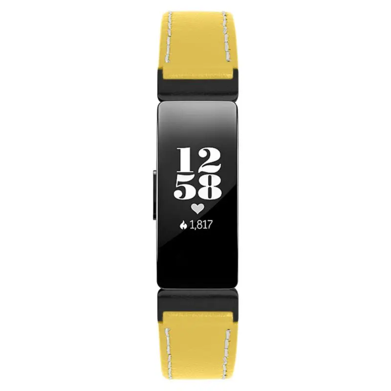 KZ1505Y as picture Совместимость для Fitbit вдохновить& для Fitbit Inspire HR ремешок, кожаный ремешок Регулируемый замена аксессуары, ремни - Цвет: KZ1505Y as picture