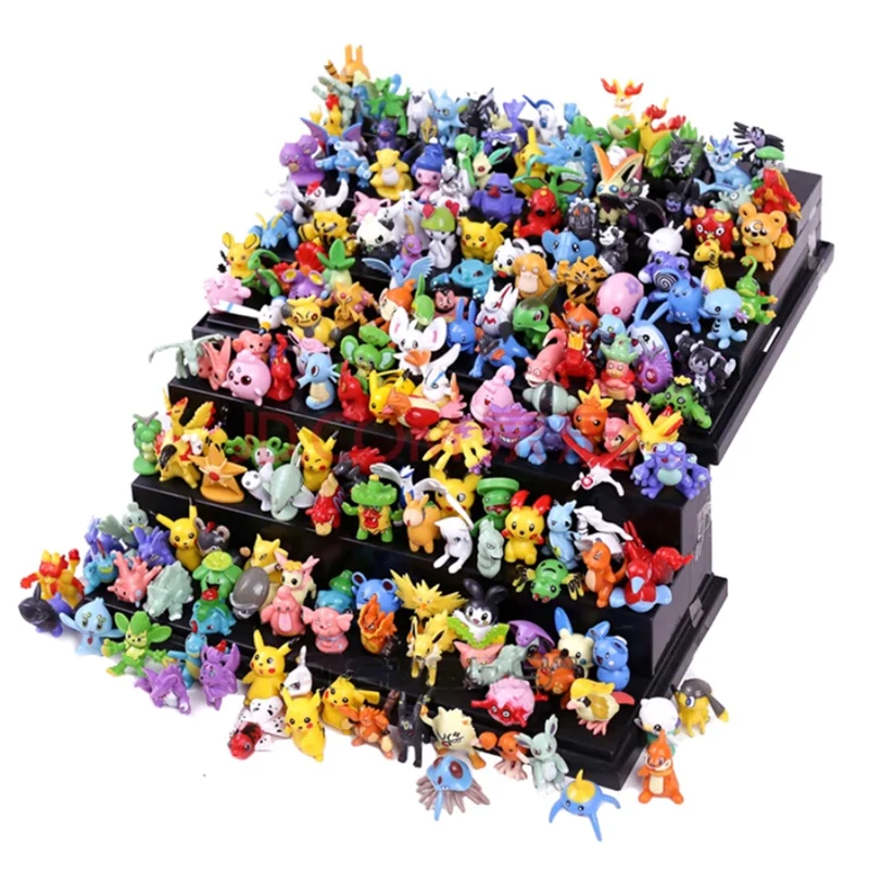 

144Pcs Different Styles Pokemon Figures Model Collection 2-3cm PokÃ©mon Pikachu Anime Figure Toys Dolls Child Birthday Gift