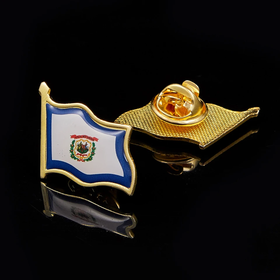 Позолоченный значок для одежды украшение сумки с лацканами в горном штате США