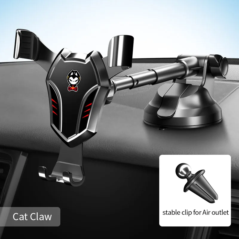 Cat Claw Автомобильный держатель для телефона Gravity Phone Stand 360 Поворот приборной панели лобовое стекло Автомобильный держатель Подставка держатель для телефона, VOITURE - Цвет: Cat Claw