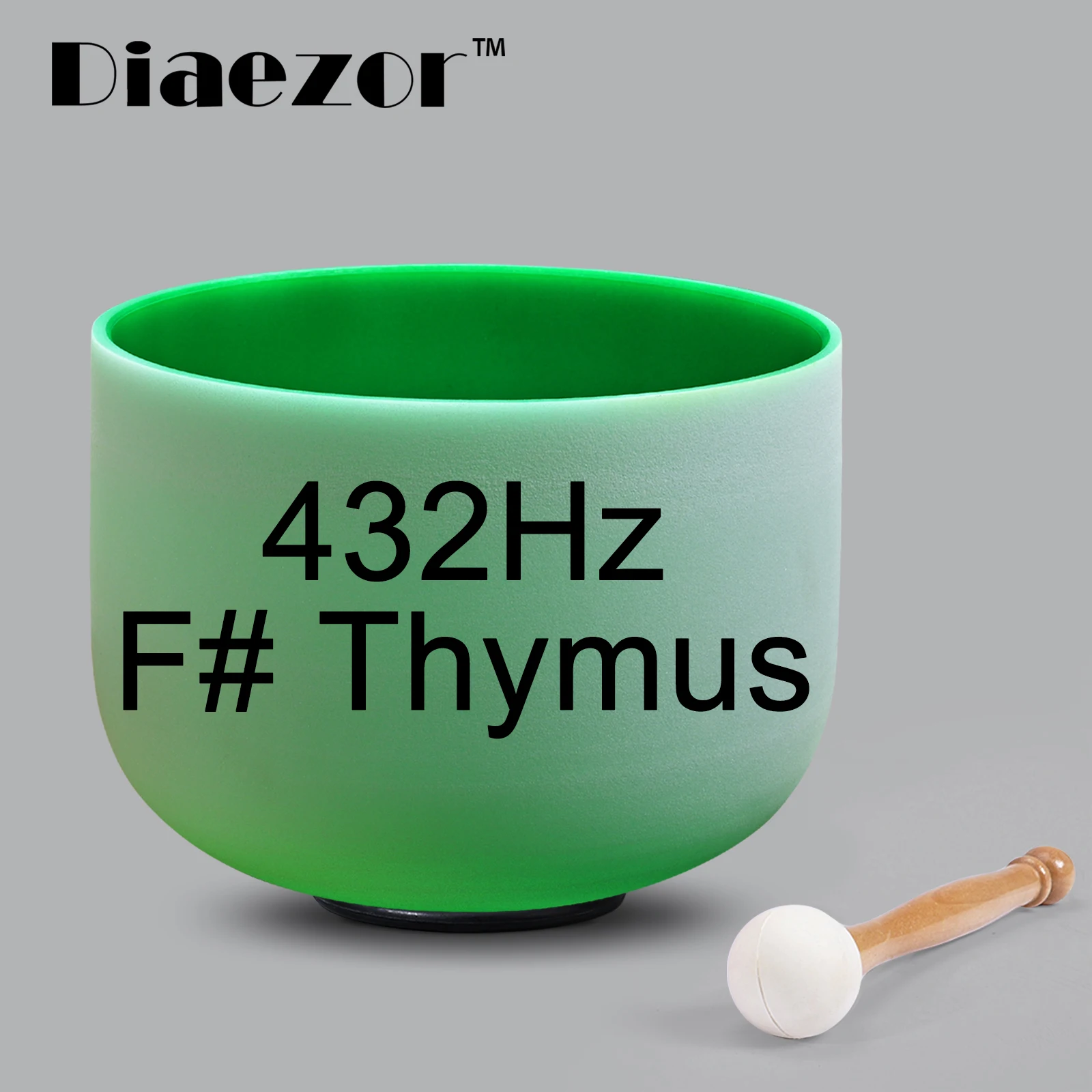 432Hz Thymus Diaezor 12 дюймов цветной красный/желтый/оранжевый/Индиго/синий/зеленый/фиолетовый чакра матовый Кристалл Поющая чаша - Цвет: 432Hz Thymus