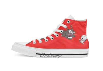 

Run Custom Casual High Top lace-up Canvas shoes sneakers Drop shipping