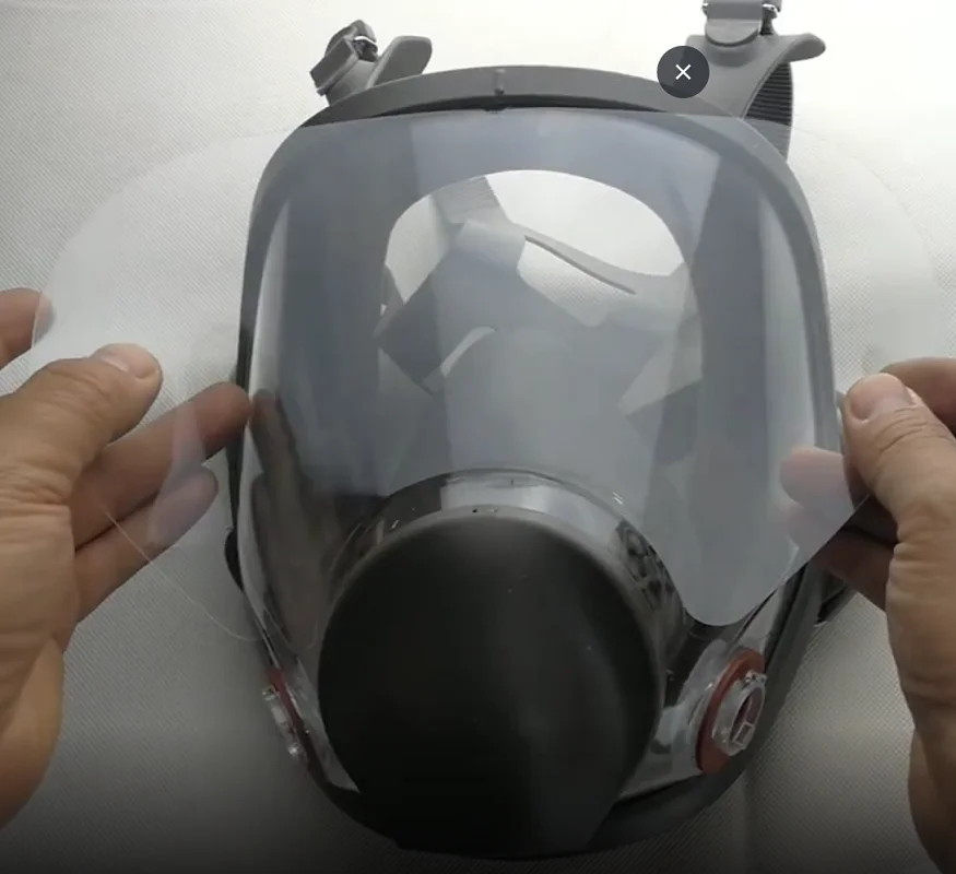 a gás 6800, máscara facial completa, protetor